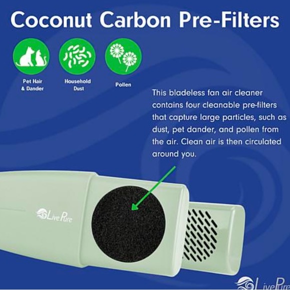 LivePure Arctic Vortex Wearable Fan Air Cleaner - Picture 9 of 9